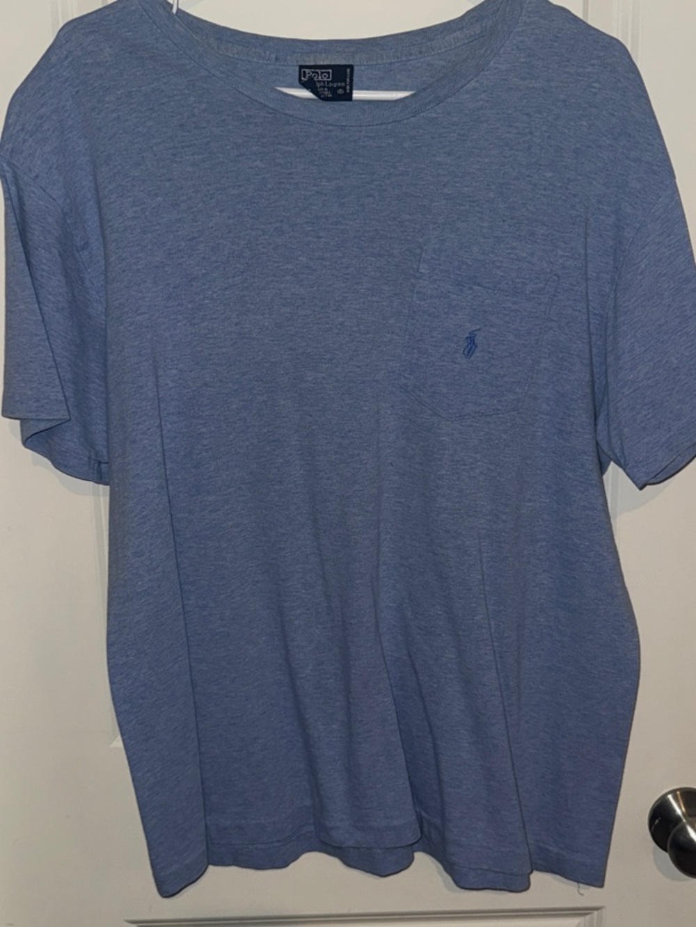 Polo by Ralph Lauren Short Sleeve Crewneck T-Shirt in Heather Blue